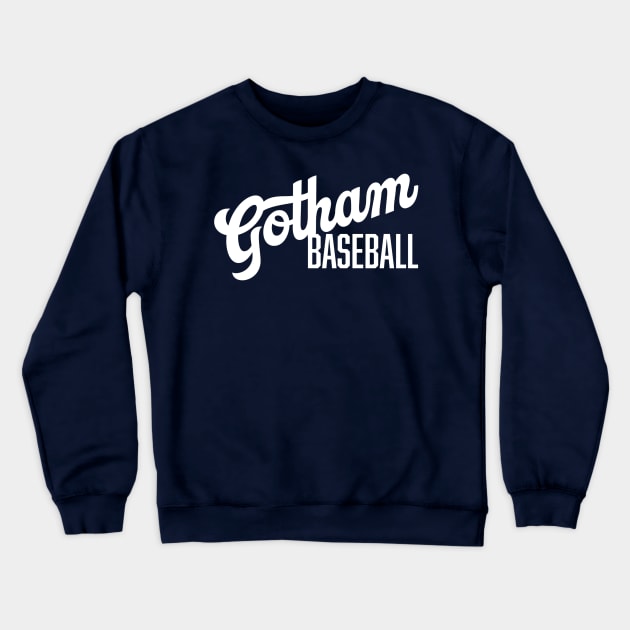 Gotham Baseball Crewneck Sweatshirt by Throwzack